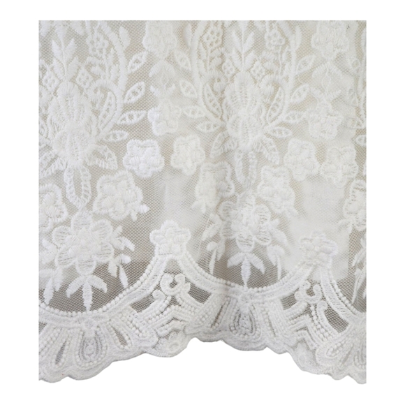 ACK Ivory Lace Overlay Racerback Tank Top Style ACK757 Size M - Picture 2 of 8